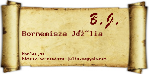 Bornemisza Júlia névjegykártya